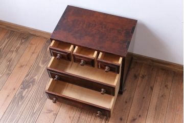 中古　北海道民芸家具　小さな小引き出し