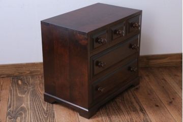 中古　北海道民芸家具　小さな小引き出し