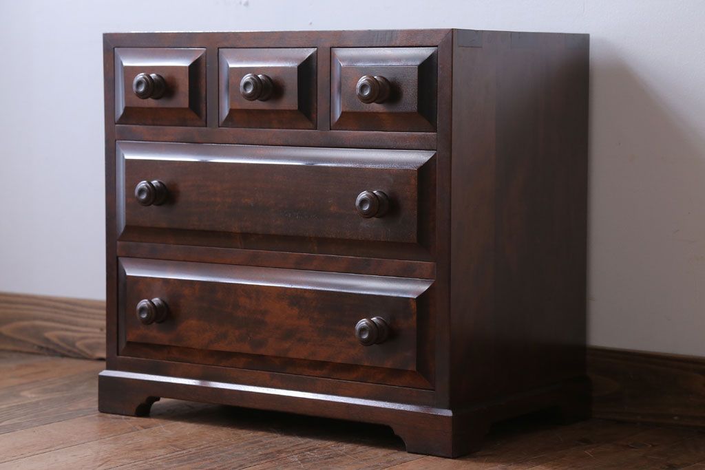 中古　北海道民芸家具　小さな小引き出し