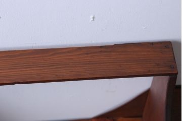 レトロ家具　和製アンティーク　レトロな古い木の引き出し付き本立て