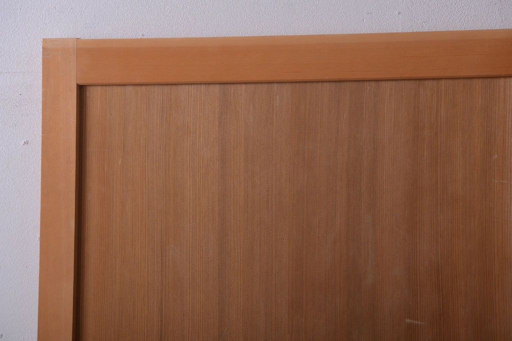 アンティーク　柾目材の高級木味板戸2枚セット