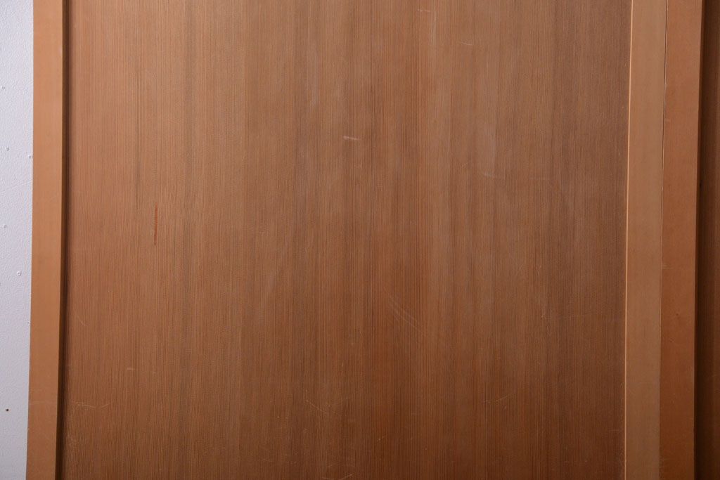 アンティーク　柾目材の高級木味板戸2枚セット