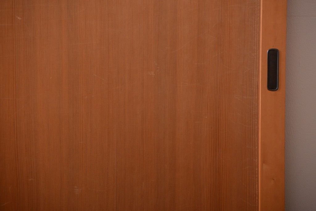 アンティーク　柾目材の高級木味板戸2枚セット