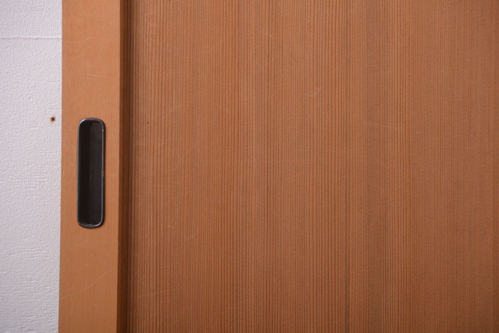 アンティーク　柾目材の高級木味板戸2枚セット