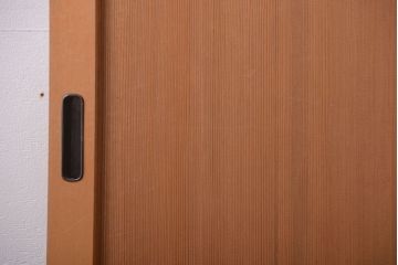 アンティーク　柾目材の高級木味板戸2枚セット