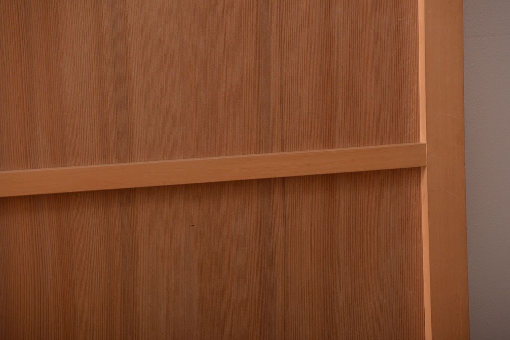 アンティーク　柾目材の高級木味板戸2枚セット