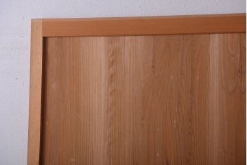 アンティーク　ナチュラルな古い木味のシンプルな板戸2枚セット