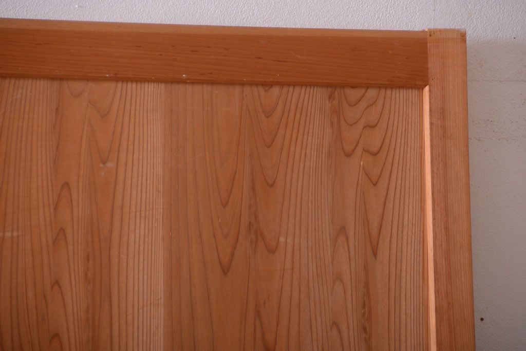 アンティーク　ナチュラルな古い木味のシンプルな板戸2枚セット