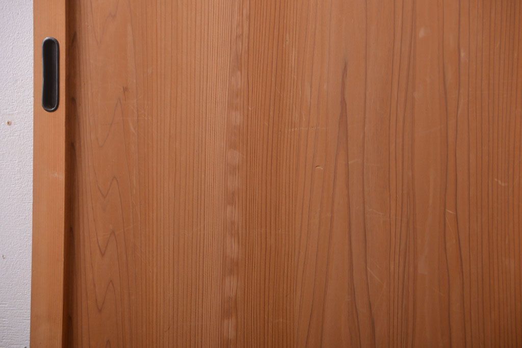 アンティーク　ナチュラルな古い木味のシンプルな板戸2枚セット