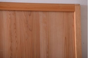 アンティーク　ナチュラルな古い木味のシンプルな板戸2枚セット