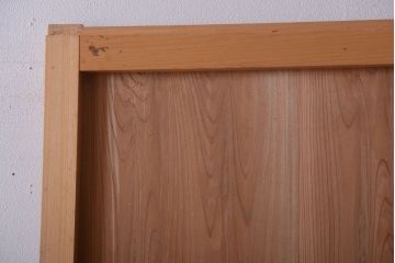 アンティーク　ナチュラルな古い木味のシンプルな板戸2枚セット