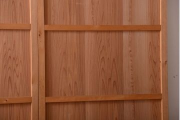 アンティーク　ナチュラルな古い木味のシンプルな板戸2枚セット