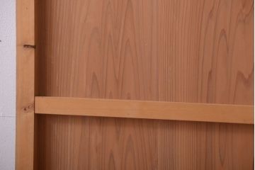 アンティーク　ナチュラルな古い木味のシンプルな板戸2枚セット
