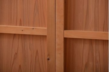 アンティーク　ナチュラルな古い木味のシンプルな板戸2枚セット