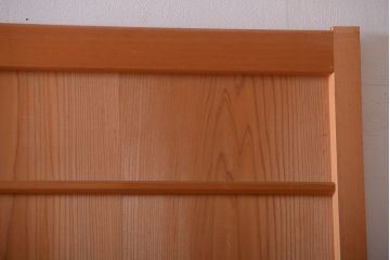 アンティーク　ナチュラルな古い木味のシンプルな舞良戸2枚セット