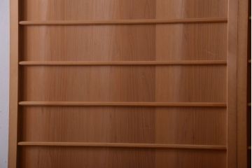 アンティーク　ナチュラルな古い木味のシンプルな舞良戸2枚セット