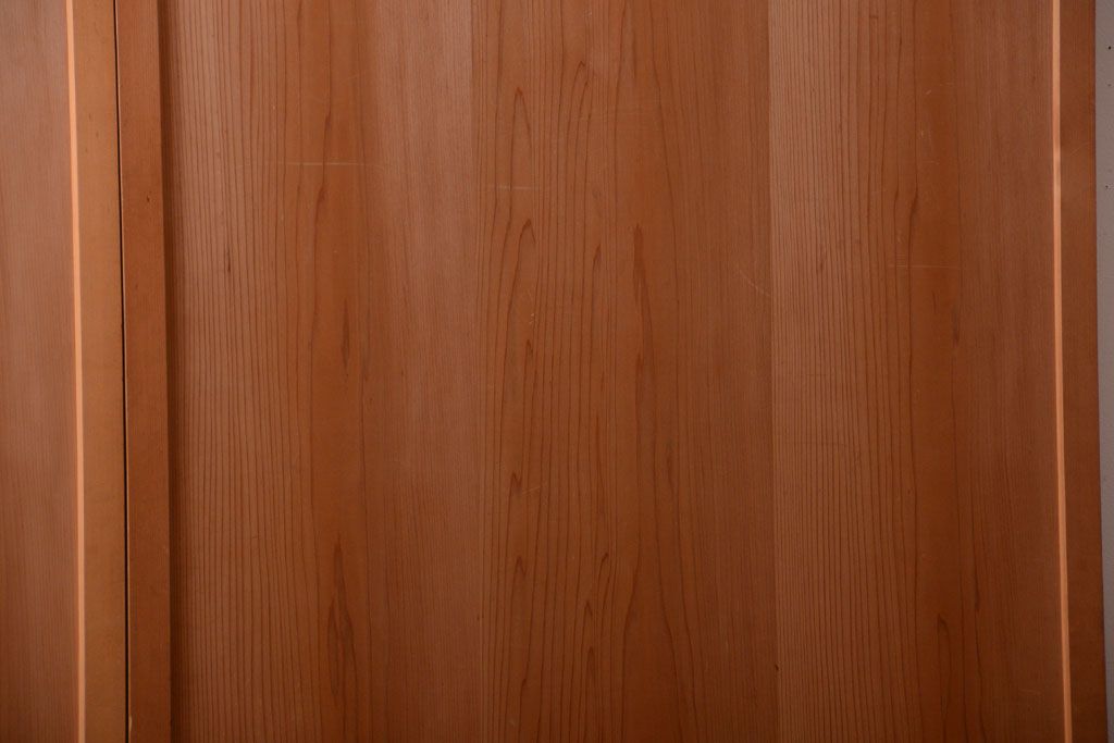 アンティーク　ナチュラルな古い木味のシンプルな舞良戸2枚セット
