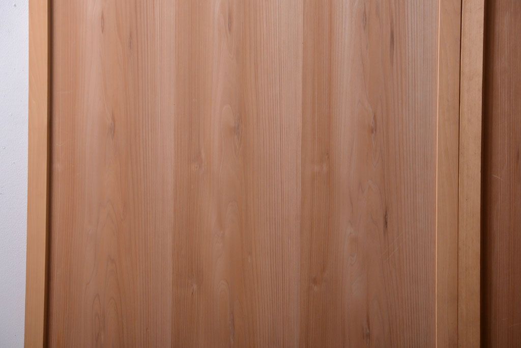 アンティーク　ナチュラルな古い木味のシンプルな板戸3枚セット