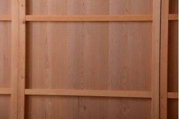 アンティーク　ナチュラルな古い木味のシンプルな板戸3枚セット