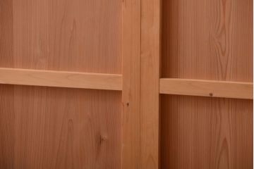 アンティーク　ナチュラルな古い木味のシンプルな板戸3枚セット