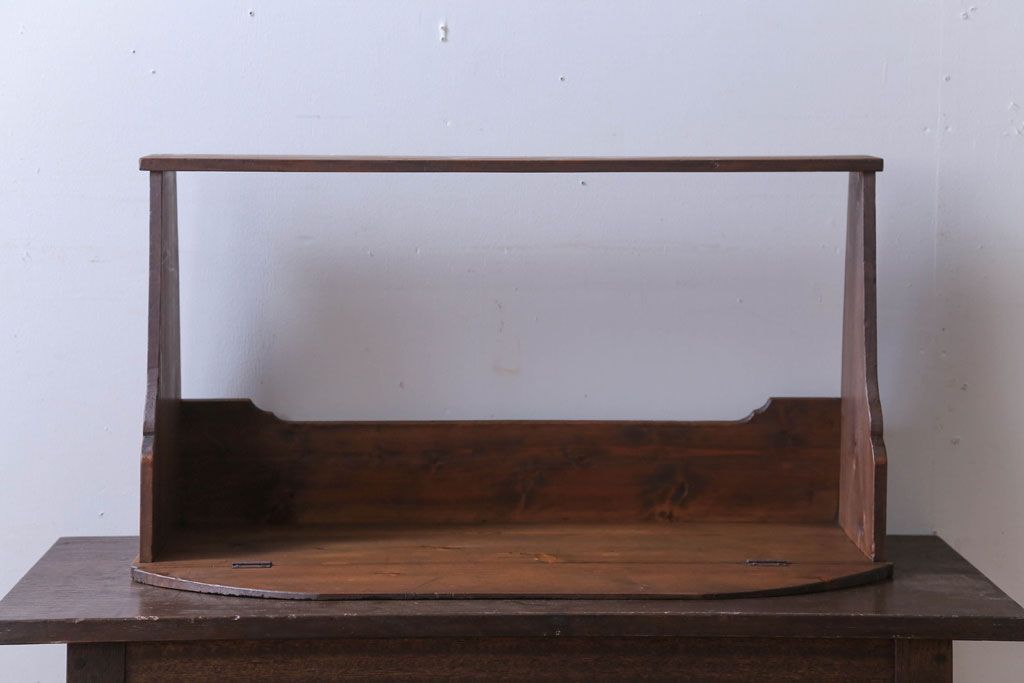 レトロ家具　昭和レトロ　古い木のアンティーク本立て