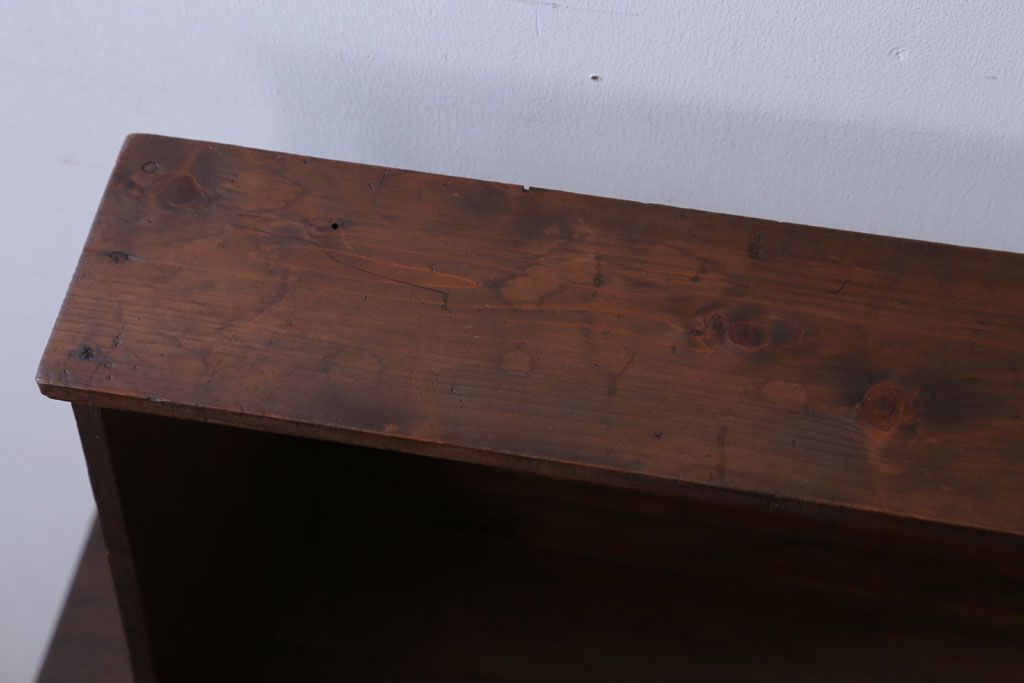 レトロ家具　昭和レトロ　古い木のアンティーク本立て