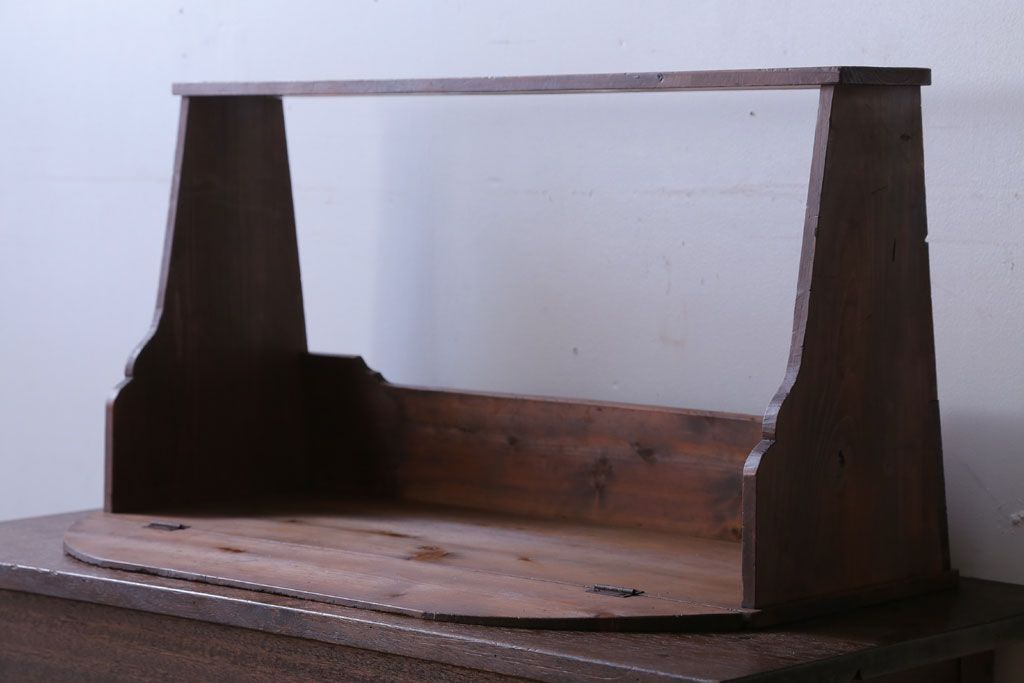 レトロ家具　昭和レトロ　古い木のアンティーク本立て