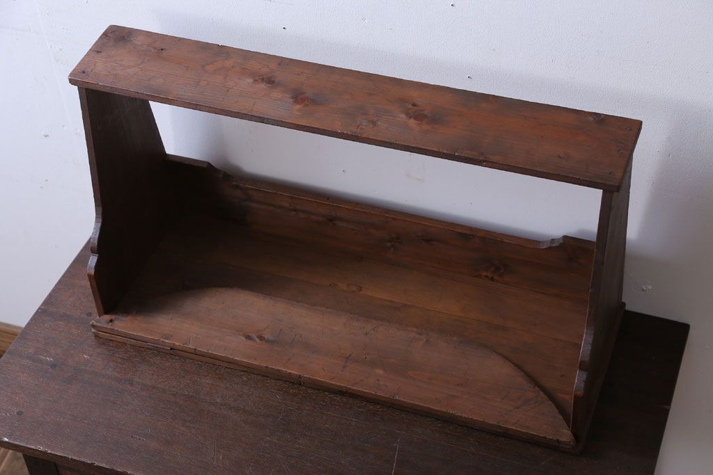 レトロ家具　昭和レトロ　古い木のアンティーク本立て