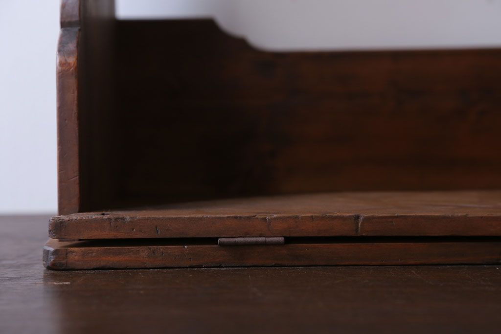 レトロ家具　昭和レトロ　古い木のアンティーク本立て
