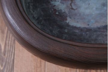アンティーク雑貨　和製アンティーク　楕円のくり貫き火鉢