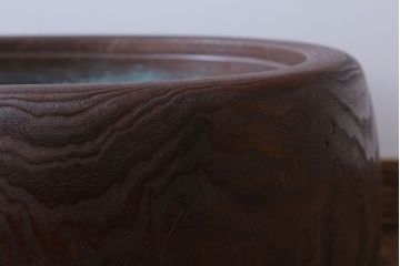 アンティーク雑貨　和製アンティーク　楕円のくり貫き火鉢