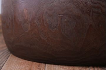 アンティーク雑貨　和製アンティーク　楕円のくり貫き火鉢