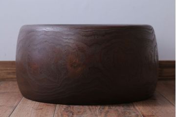 アンティーク雑貨　和製アンティーク　楕円のくり貫き火鉢