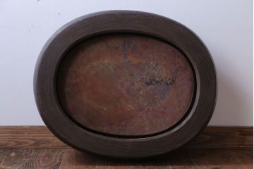 アンティーク雑貨　和製アンティーク　楕円のくり貫き火鉢
