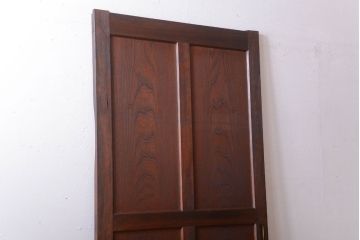 古民具・骨董　重厚な太い框の高級アンティーク板戸