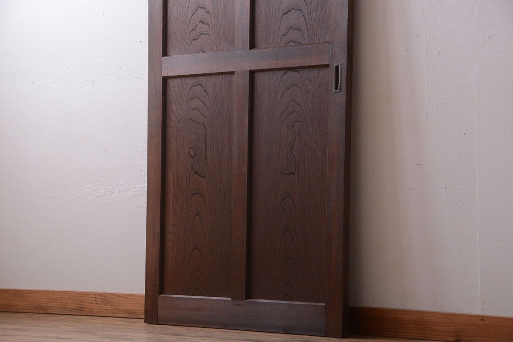 古民具・骨董　重厚な太い框の高級アンティーク板戸