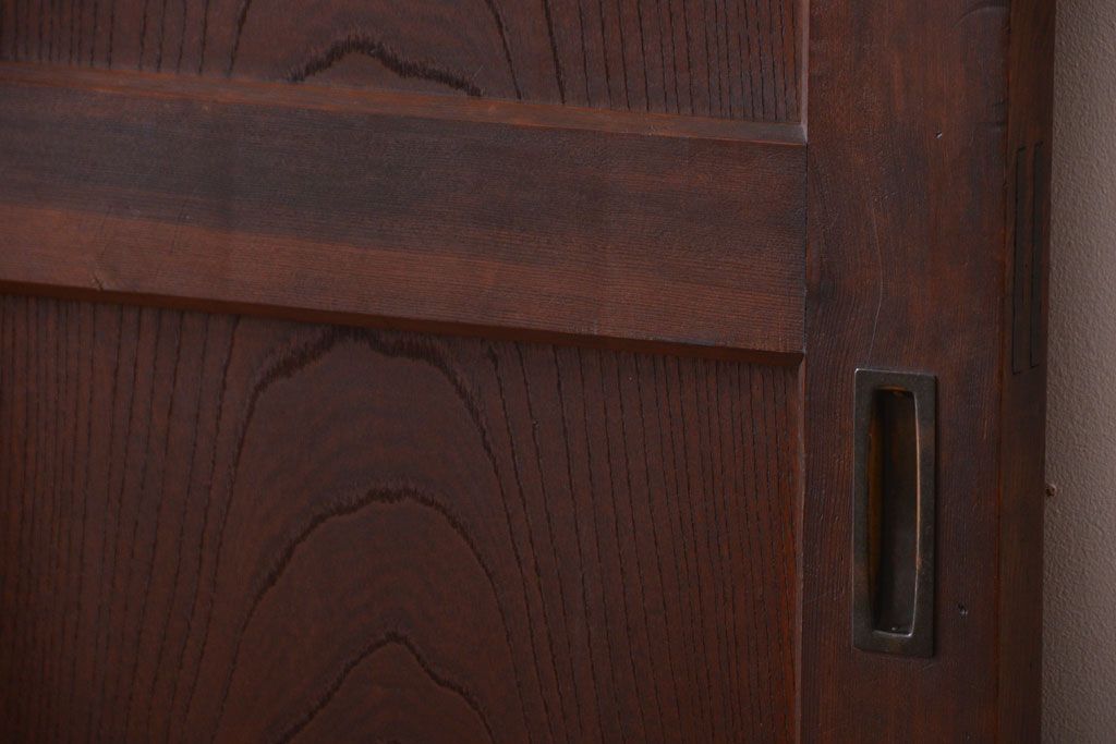 古民具・骨董　重厚な太い框の高級アンティーク板戸