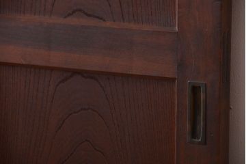 古民具・骨董　重厚な太い框の高級アンティーク板戸