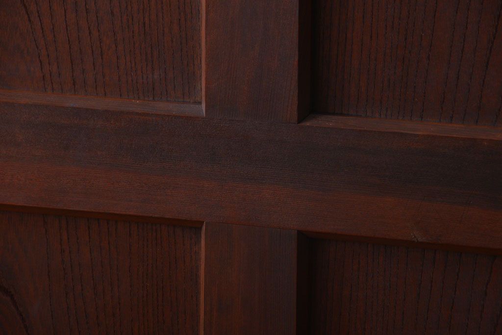 古民具・骨董　重厚な太い框の高級アンティーク板戸