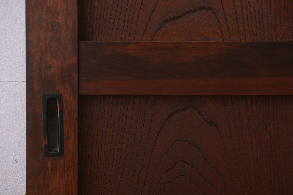 古民具・骨董　重厚な太い框の高級アンティーク板戸