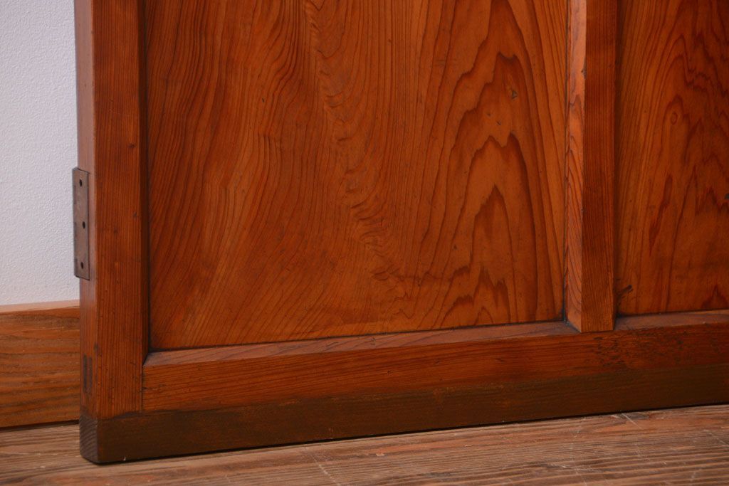 アンティーク　総檜材!上品な古い木のドア