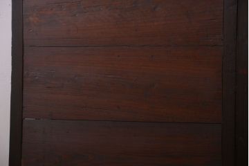 古民具・骨董　縦桟が味わい深いアンティーク格子板戸(窓)(1)