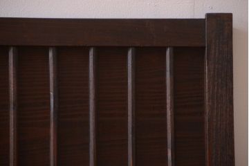 古民具・骨董　縦桟が味わい深いアンティーク格子板戸(窓)(2)