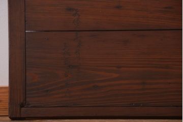 古民具・骨董　縦桟が味わい深いアンティーク格子板戸(窓)(2)