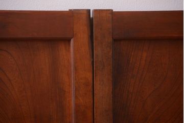 和製アンティーク　古い欅材の上質な引き戸2枚セット(1)