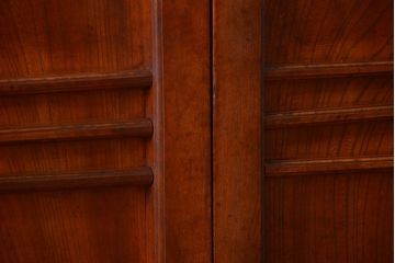 和製アンティーク　古い欅材の上質な引き戸2枚セット(1)