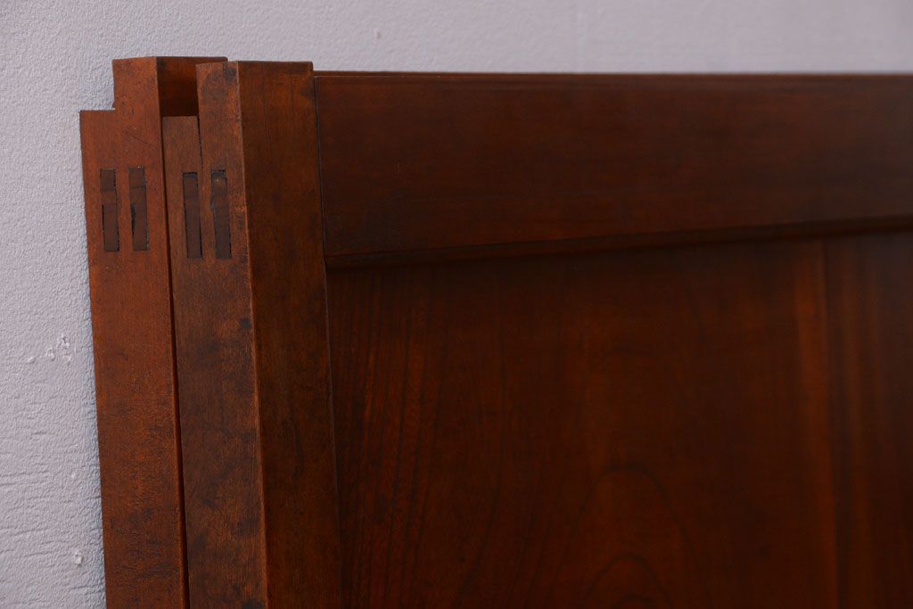 和製アンティーク　古い欅材の上質な引き戸2枚セット(1)