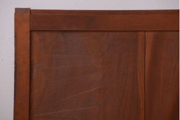 和製アンティーク　古い欅材の上質な引き戸2枚セット(1)