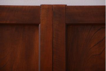 和製アンティーク　古い欅材の上質な引き戸2枚セット(2)