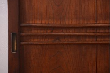 和製アンティーク　古い欅材の上質な引き戸2枚セット(2)